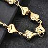 304 Stainless Steel Link Bracelets for Women BJEW-P354-01B-G-2