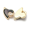 Natural Black Lip Shell Pendants KK-L211-010G-03-2