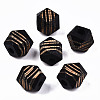 Painted Natural Wood Beads WOOD-T021-52B-01-1