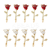 20Pcs 2 Colors Alloy Enamel Pendants ENAM-UN0001-01-1
