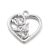 Brass Micro Pave Cubic Zirconia Pendants KK-H511-01P-04-1