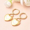 304 Stainless Steel Heart Hoop Earrings EJEW-P329-04G-2