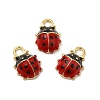Alloy Enamel Charms X-ENAM-J650-04G-2