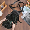 PU Leather & Feather Fencing Sheath AJEW-WH0314-233-3