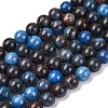 Natural Blue Opal Beads Strands X-G-H045-A02-8MM-5