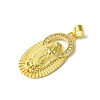 Real 18K Gold Plated Brass Micro Pave Cubic Zirconia Pendants KK-H472-18G-2