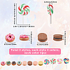 60Pcs 12 Style Opaque Resin Imitation Food Cabochons DIY-SP0003-75-2
