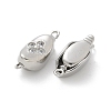 Brass Micro Pave Clear Cubic Zirconia Box Clasps KK-Z083-06P-2