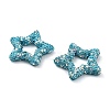 Star Shape Polymer Clay Rhinestone Beads CLAY-NH0001-06K-2