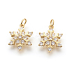 Brass Micro Pave Cubic Zirconia Pendants LS-KK-F774-10G-NR-1