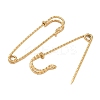 304 Stainless Steel Safety Pins Brooch Findings STAS-K252-11E-G-2