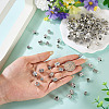100Pcs 10 Styles Tibetan Style Alloy European Beads FIND-PJ0001-36-7