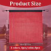 8Pcs 2 Colors PVC Mesh Safety Flags with Hook AJEW-OC0013-31-2