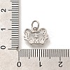 Rack Plating Brass Micro Pave Cubic Zirconia Pendants KK-H508-28P-07-3