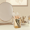 Gold Brim Square Mouth Plastic Pen Holders DJEW-WH0039-41C-5