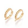 Brass Hoop Earring Findings KK-N267-34G-1