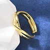 925 Sterling Silver Cuff Rings RJEW-D300-04G-1