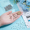 250Pcs 201 Stainless Steel Beads STAS-ME0002-50-3