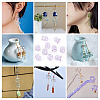 10Pcs Glass Bead Caps for Wind Chimes Making GLAA-BY0001-05G-8