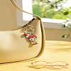 8Pcs 2 Styles 304 Stainless Steel Keychain Clasps STAS-LP0002-23-3