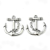 Tibetan Style Alloy Anchor Pendants X-TIBEP-839-AS-NR-1