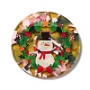 Transparent Christmas Themed Cellulose Acetate(Resin) Pendants OACR-L018-03F-1