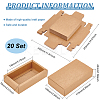 Kraft Paper Storage Gift Drawer Boxes LS-CON-WH0095-56C-2