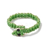 Glass Seed Bead Finger Rings RJEW-JR00875-01-4
