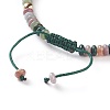 Natural Indian Agate Braided Bead Bracelets BJEW-O175-C08-3