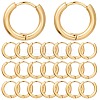 12Pairs 304 Stainless Steel Huggie Hoop Earrings EJEW-SC0001-24-1