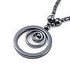 Non-Magnetic Synthetic Hematite Necklaces for Men NJEW-E107-01-1