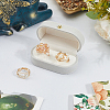 1Pc Rectangle Velvet Couple Rings Box CON-BBC0001-20C-4