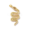 Rack Plating Brass Micro Pave Cubic Zirconia Pendants KK-A160-13G-2