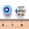 Brass Enamel European Beads KK-R053-10-3
