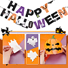 Halloween Decoration Paper Flag Banners DIY-WH0453-12A-4