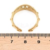 304 Stainless Steel Cuff Open Rings for Women RJEW-G369-01G-3
