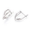 Brass Hoop Earring Findings KK-N267-27P-2