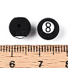 Handmade 8 Ball Polymer Clay Beads CLAY-N014-02A-05-3