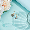 2Pcs 925 Sterling Silver Leverback Earring Findings STER-BC0003-08G-4