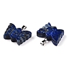 Natural Lapis Lazuli Carved Butterfly Pendants G-N342-01C-3