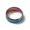 201 Stainless Steel Wide Band Finger Rings for Women Men RJEW-WH0009-13I-M-2