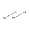 Non-Tarnish 304 Stainless Steel Connector Charms STAS-G291-03B-P-2