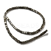 Natural Pyrite Beads Strands G-F631-K29-3