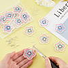 DIY Acrylic Flower Earrings Making Kits DIY-FH0002-79-3