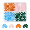 64Pcs 4 Colors Round Imitation Cat Eye Resin Beads RESI-FS0001-66C-1