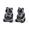 Natural Obsidian Panda Display Decorations G-T144-80-1