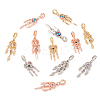  24Pcs 12 Styles Rack Plating Alloy European Dangle Charms MPDL-TA0001-04-11