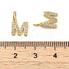 Brass Micro Pave Cubic Zirconia Pendants KK-M273-02G-M-3