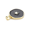 Brass Enamel Pendants KK-Q283-057C-NR-3