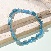 Natural Apatite Bead Stretch Bracelets BJEW-K213-40-1
